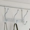 Basicwise Chrome 6 Hook Hanger Organizer, Hang Over The Door Kitchen Vanity Towel Hook, Entryway Coat Rack QI004051 - alternate 2